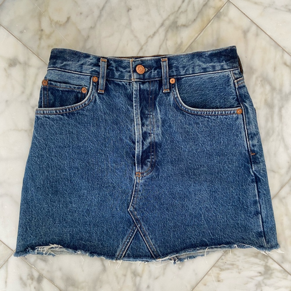 Agolde Quinn denim skirt sz 26